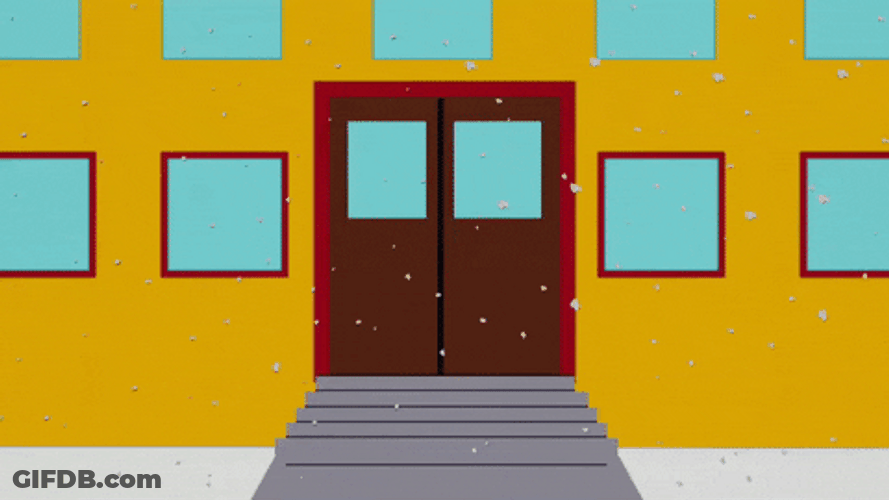 Craig Tucker Friends Classmates Running For Snow GIF