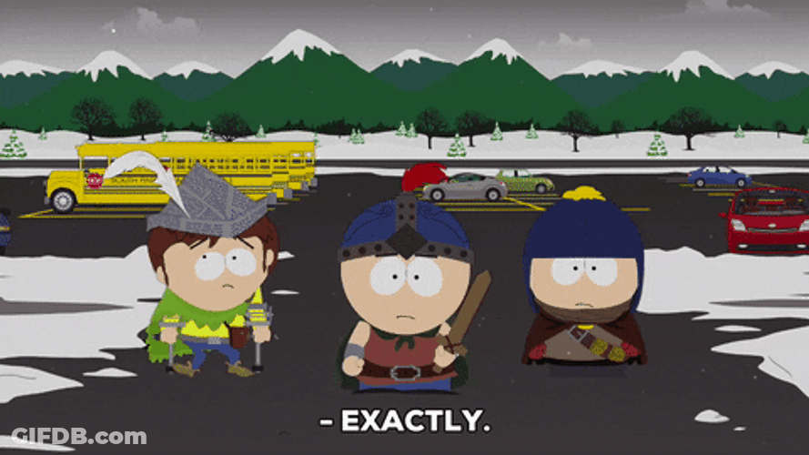 Craig Tucker Holding Sword Exactly GIF