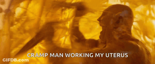 Cramp Man Working My Uterus GIF