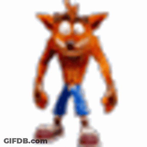 Crash Bandicoot Blur Graphics GIF