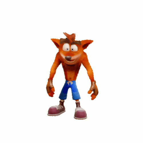 Crash Bandicoot Dancing Alone GIF