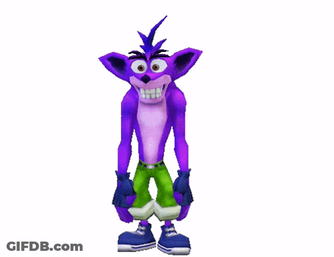 Crash Bandicoot Dancing Gangnam Style GIF