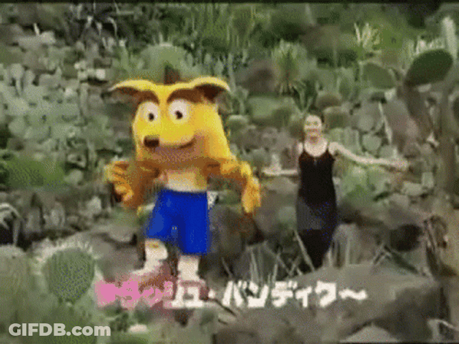 Crash Bandicoot In Japan Dancing GIF