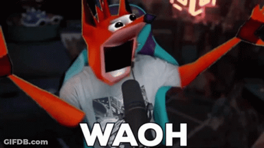 Crash Bandicoot Podcast Woah GIF