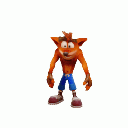 Crash Bandicoot Rolling Body GIF