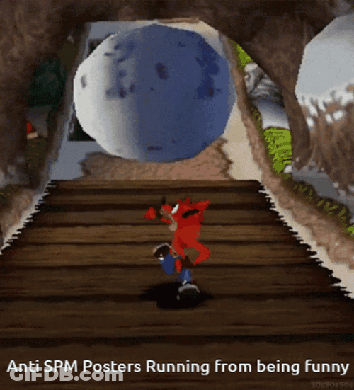 Crash Bandicoot Rolling Stone GIF