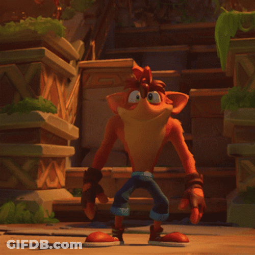 Crash Bandicoot Seeking Around GIF