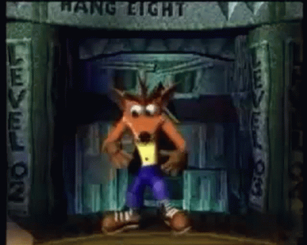 Crash Bandicoot Spooky Creeping GIF