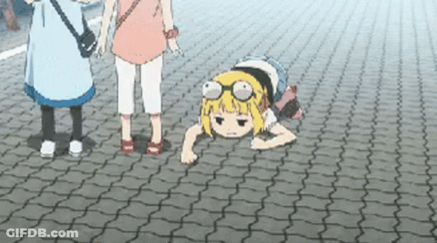 Crawling Sacchan Sniffing Ground GIF