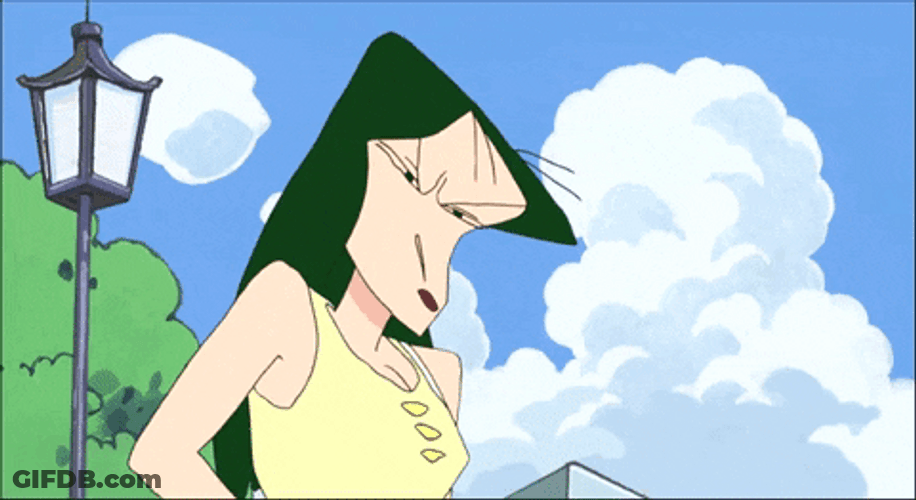 Crayon Shin Chan Mad Midori Yoshinaga GIF