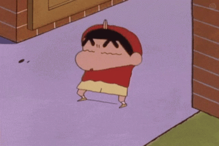 Crayon Shin Chan Rock N Roll Dance GIF