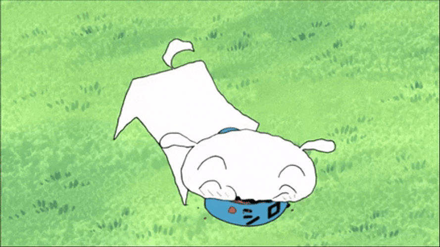 Crayon Shin Chan Shiro Lavish Eating GIF