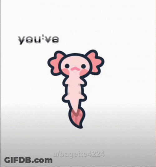 Crazy Axolotl Body Shake GIF