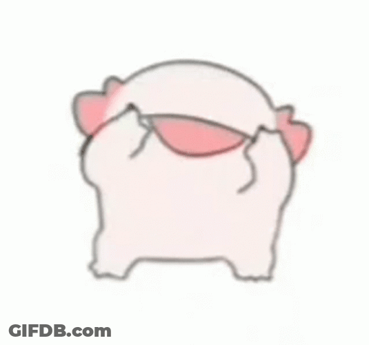 Crazy Axolotl Cheeks Pinching GIF