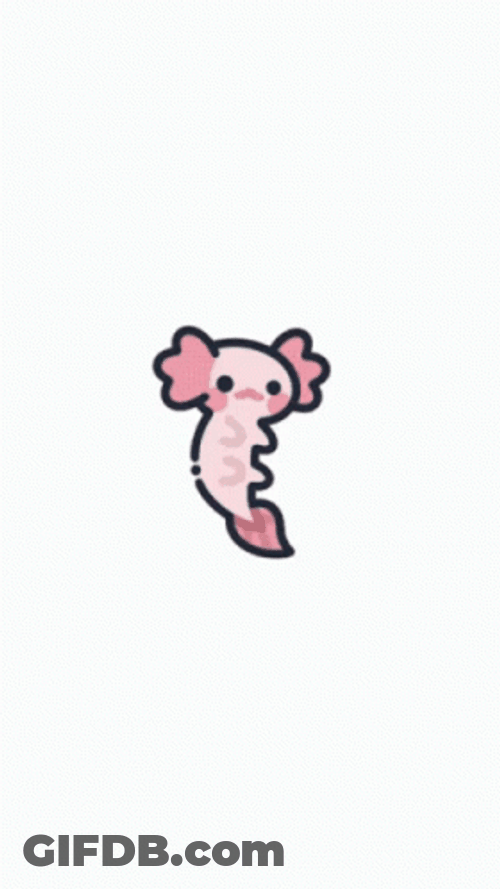 Crazy Axolotl Wiggling GIF