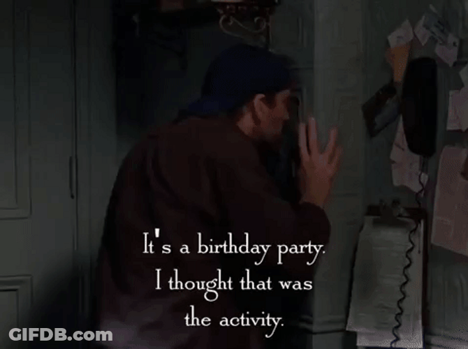 Crazy Birthday Party Anxious Luke Danes Gilmore Girls GIF