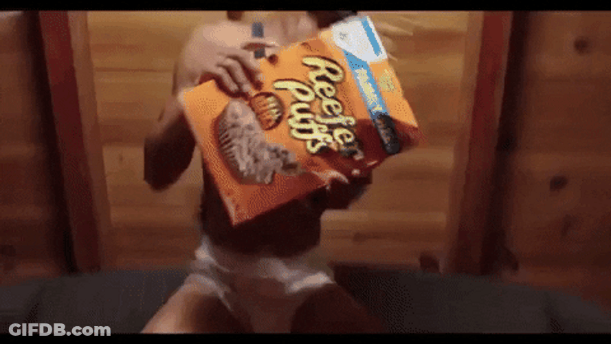 Crazy Dance Reefer Puffs Spilling GIF
