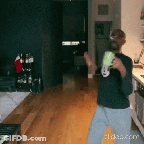 Crazy Dancing While Work From Home GIF