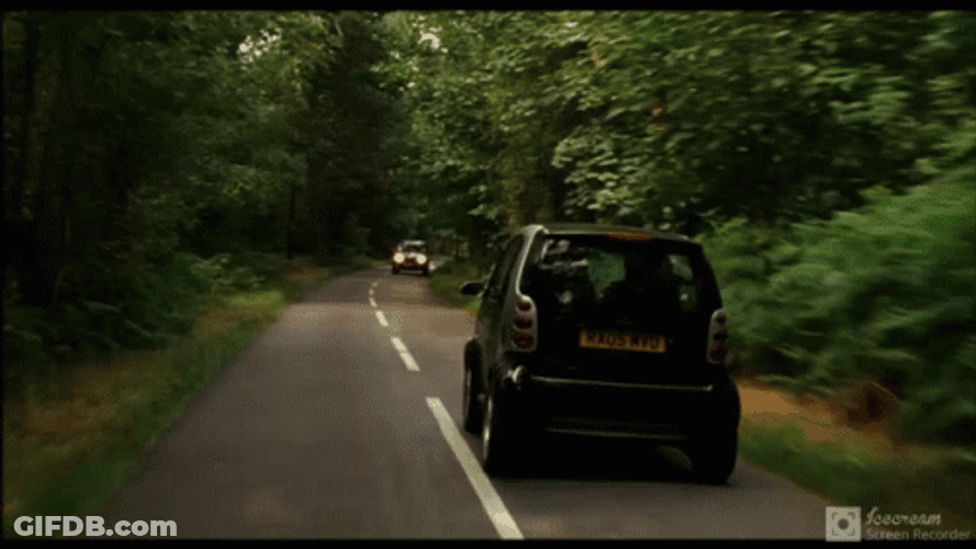 Crazy Driver Woody Allen Driving On Wrong Side GIF