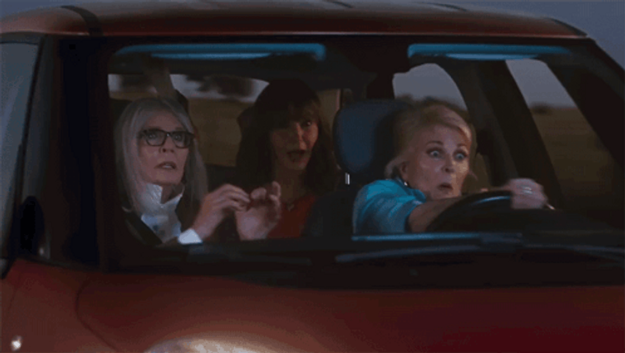 Crazy Driving About To Crash GIF