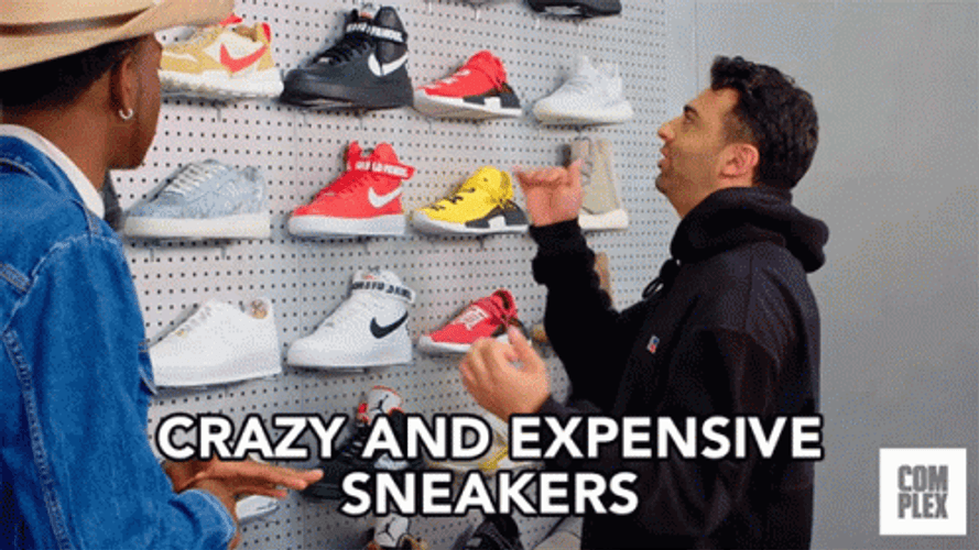 Crazy Expensive Sneaker Displays GIF