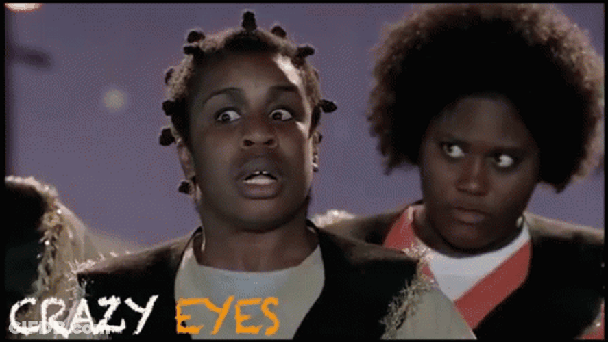 Crazy Eyes Orange Suzanne Shocked GIF