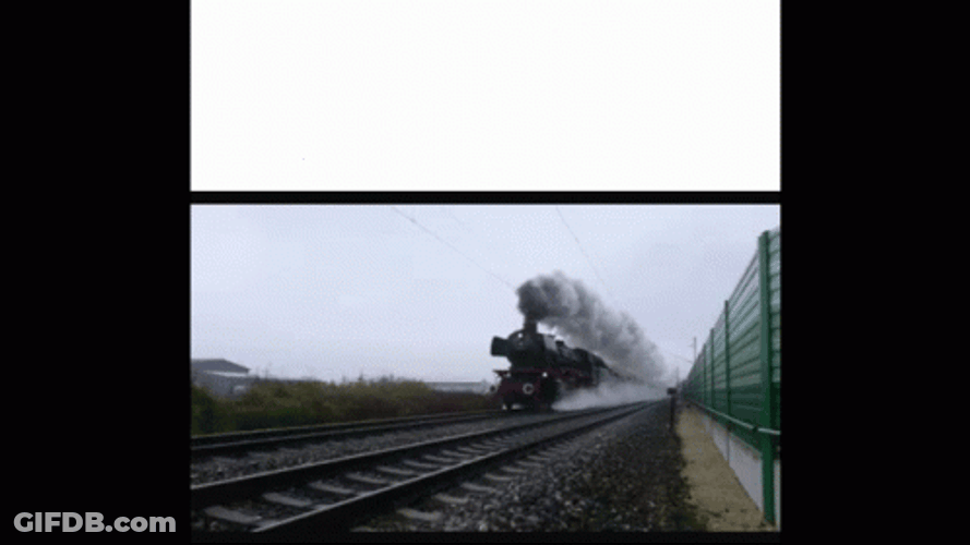 Crazy Fast Running Train GIF