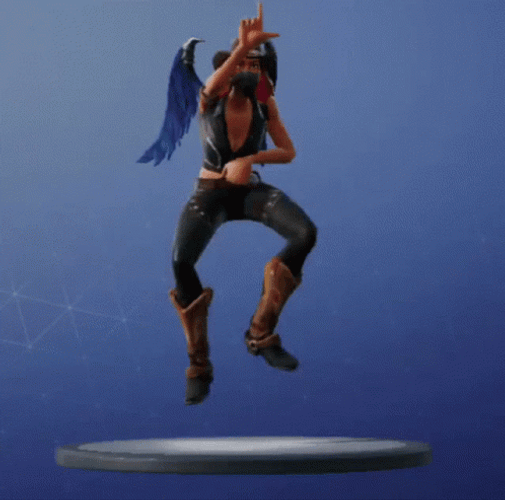 Crazy Feet Fortnite L Dance GIF