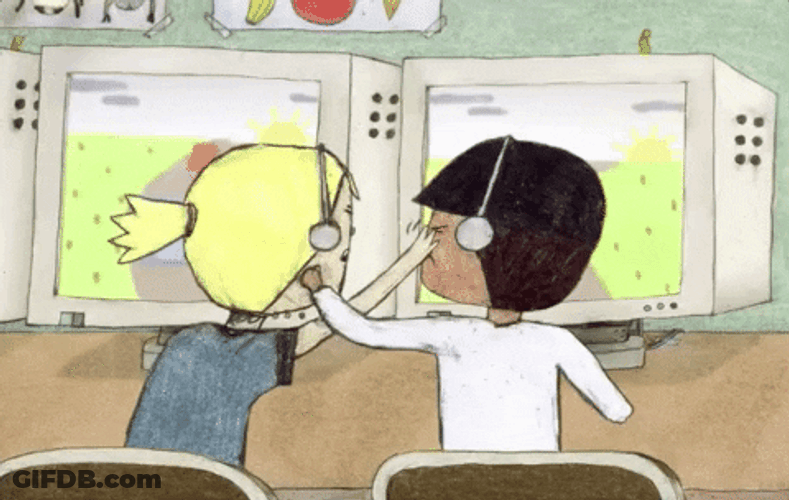Crazy Fighting Siblings GIF