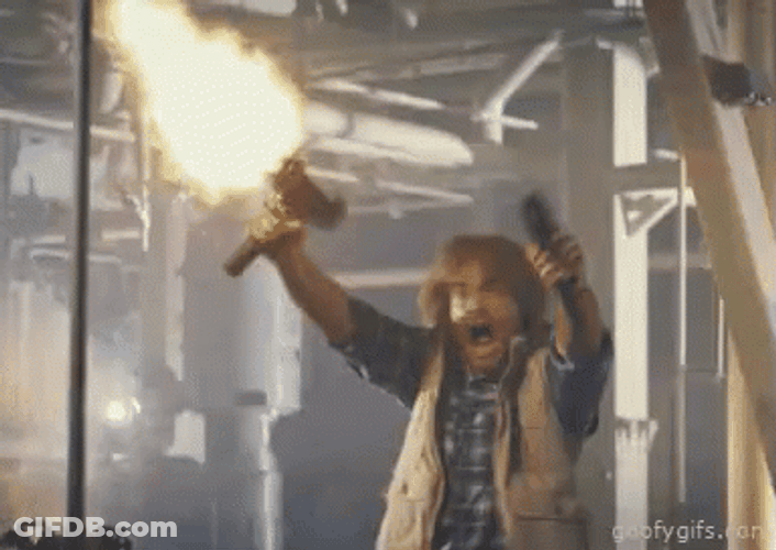 Crazy Fire Gun Shooting GIF
