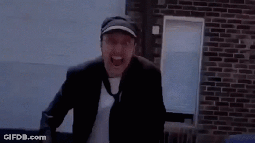 Crazy Guy Beats Up The Camera GIF