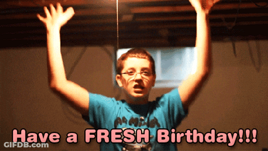 Crazy Happy Fresh Birthday Raise The Roof GIF