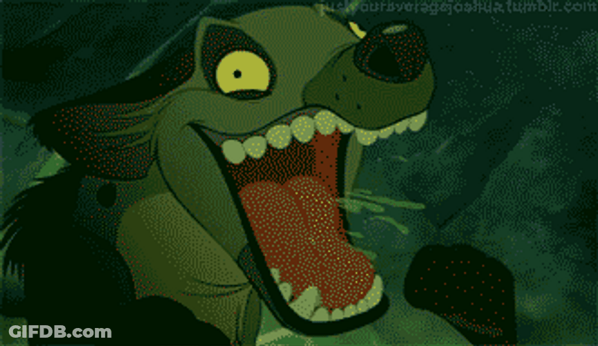 Crazy Hyena Lion King GIF