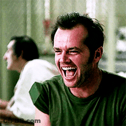 Crazy Jack Nicholson Chuckling GIF