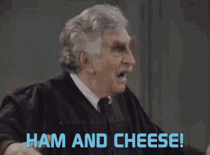 Crazy Judge Ham And Cheese GIF