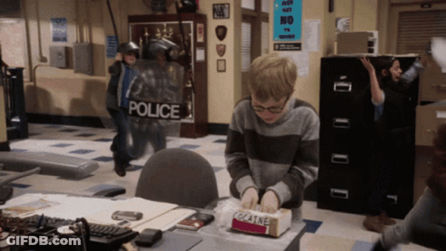 Crazy Kids Creating Chaos At Office GIF