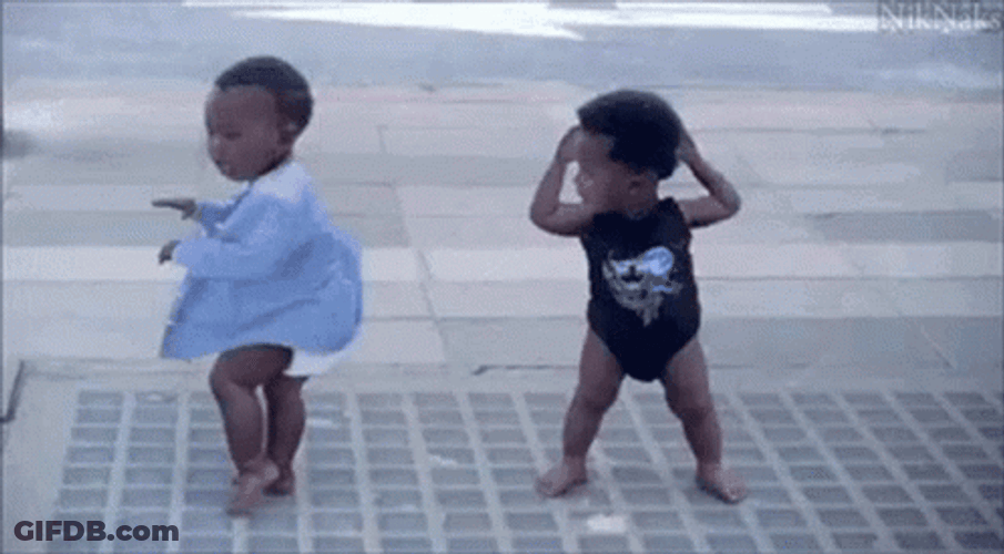 Crazy Kids Dancing On The Pavement GIF