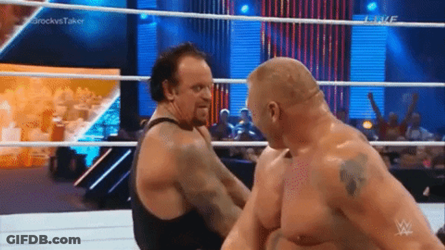 Crazy Laugh Brock Lesnar GIF