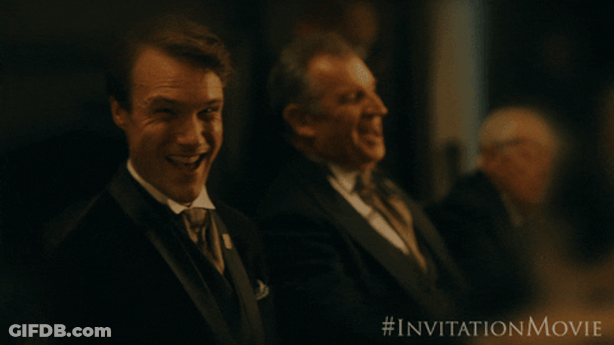 Crazy Laugh Hugh Skinner GIF