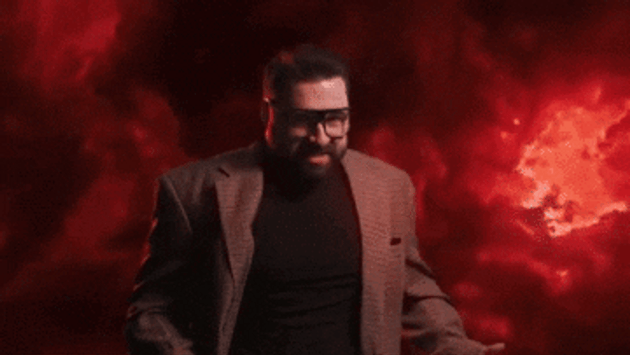 Crazy Laugh Josh Connolly Burning Flames GIF