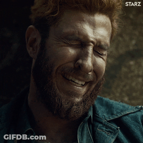 Crazy Laugh Pablo Schreiber GIF