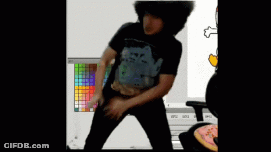 Crazy Man Spooky Month Dance GIF