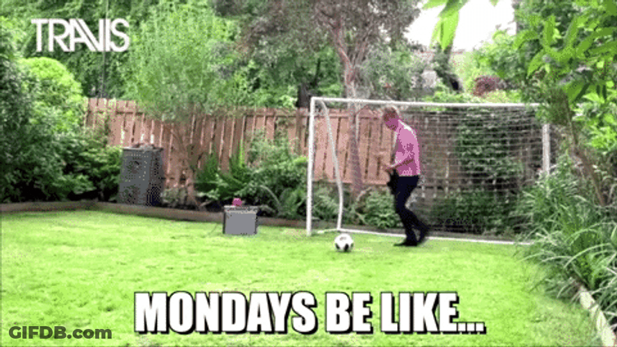 Crazy Monday Kick Ball GIF