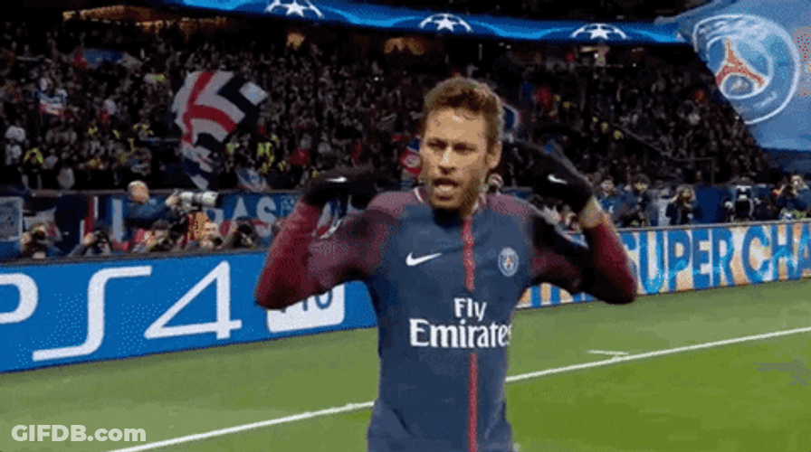 Crazy Neymar Jr. Football Player GIF