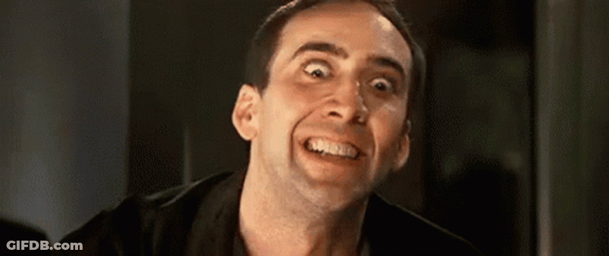 Crazy Nic Cage Looking Insane GIF