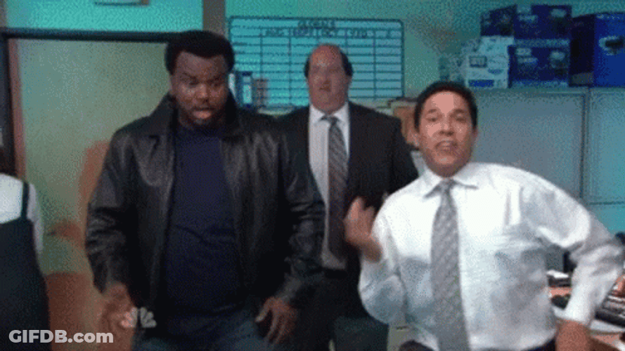 Crazy Office Celebration GIF