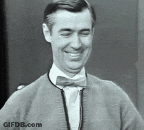 Crazy Old Mr Rogers GIF