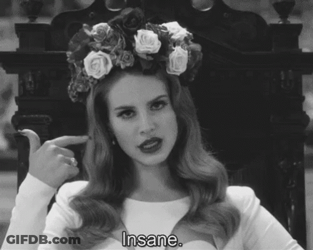 Crazy Person Lana Del Rey GIF