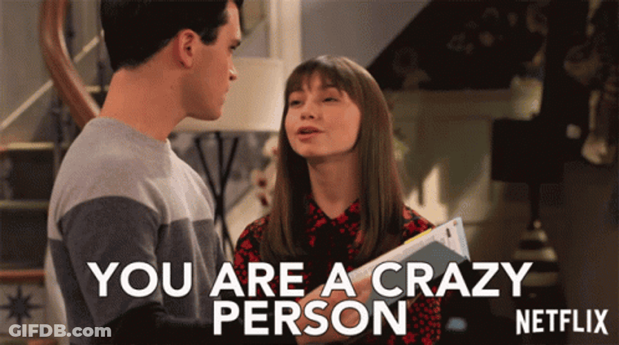 Crazy Person Lauren Lindsey Donzis GIF