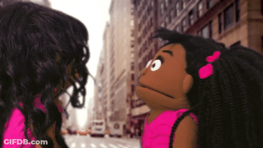 Crazy Puppets Girl Fight Meme GIF